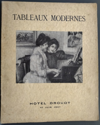 CATALOG LICITATIE/TABLEAUX MODERNES/HOTEL DROUOT1937:Bonnard/Braque/Renoir/Rodin foto