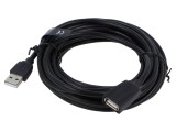 Cablu USB 2.0 VENTION A soclu/mufă, 5m, nichelat, negru