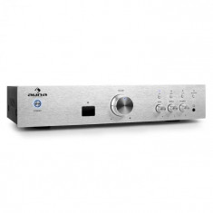 Auna AV2-CD508BT amplificator HiFi argintiu, AUX, bluetooth foto