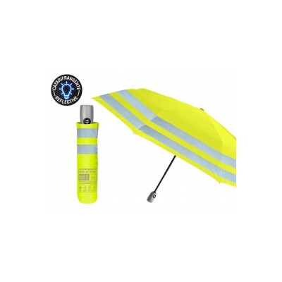 Mini umbrela ploaie pliabila galben neon foto