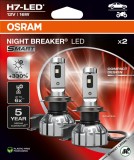 Cumpara ieftin SET 2 BECURI NIGHT BREAKER LED SMART H7 +330% CUTIE OMOLOGARE RAR