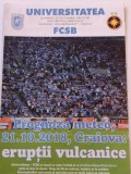 Program meci fotbal UNIVERSITATEA CRAIOVA - FCSB (21.10.2018)