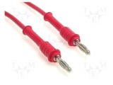 Cablu de măsurare ELECTRO-PJP 70V DC 33V AC 20A roșu 2m cu soclu axial 4mm