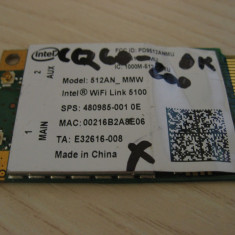 Placa wireless laptop HP Compaq Presario CQ20, Intel Link 5100, 480985-001