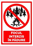 Semn pentru focul interzis in padure