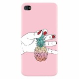 Husa silicon pentru Apple Iphone 4 / 4S, Rainbow Pinepple