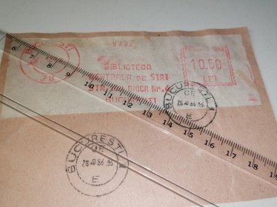 PLIC CU ANTET - BIBLIOTECA CENTRALA DE STAT - ANII 86 foto