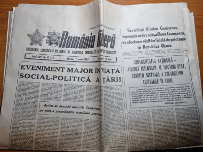 romania libera 2 martie 1988-articol orasul dorohoi foto