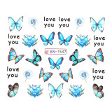 Cumpara ieftin Tatuaj unghii LUXORISE, Frozen Butterfly BN-1547