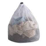 Sac pentru Protectie Haine si Lenjerie, din Material Textil Premium, Compatibil Masina de Spalat Rufe si Uscator Rufe, Alb, 30 x 40 cm, CBD CORAL BEST