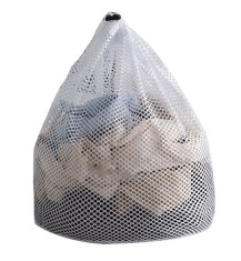 Sac pentru Protectie Haine si Lenjerie, din Material Textil Premium, Compatibil Masina de Spalat Rufe si Uscator Rufe, Alb, 40 x 50 cm, CBD CORAL BEST