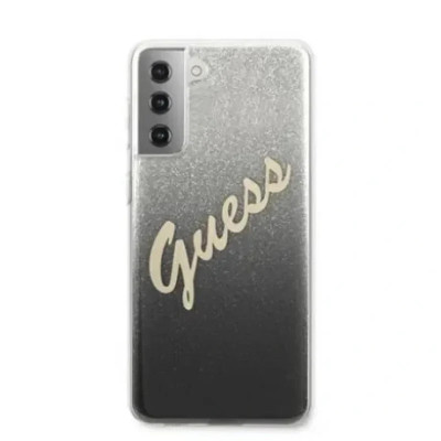 Husa Cover Guess Glitter Gradient pentru Samsung Galaxy S21 Ultra Black foto