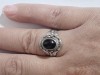 Inel din argint masiv cu onix #2255