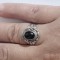 Inel din argint masiv cu onix #2255
