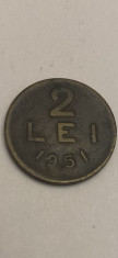 2 Lei 1951 Cupru -Zinc-Nichel foto