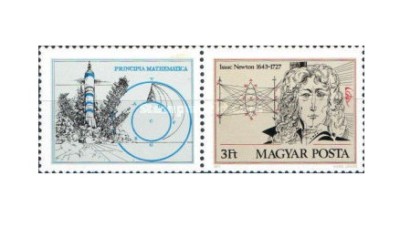Ungaria 1977 - Isaac Newton, 1643-1727 - neuzata foto