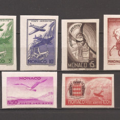 Monaco 1942 - Poșta aeriană, NEDANTELAT, RARA, MNH (vezi descrierea)
