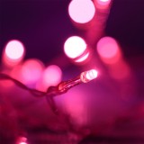 Instalație Lumini Crăciun, LED, 20 Becuri, Cu Baterii, Fucsia, 2.2m, Interior, Oem
