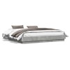 VidaXL Cadru de pat, gri beton, 200x200 cm, lemn prelucrat 3209831