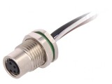Conector M8 Mamă 4 PIN pentru Montare pe Panou