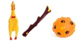Set 3 jucarii exterior interior pentru caine
