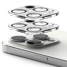 [Pachet 2x] Folie sticla camera iPhone 15 Pro Max Ringke Camera Protector, transparenta foto