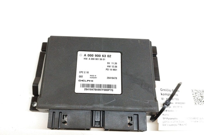 Unitate de control cutie de viteze MERCEDES-BENZ GLA X156 2014 OEM: A0009006302,A0009015601,28418478 25987705