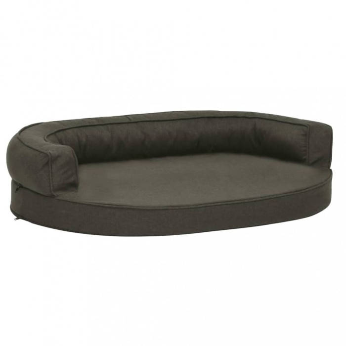 Saltea ergonomica pat de caini, gri inchis, 75x53 cm, aspect in
