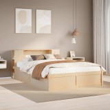 Cumpara ieftin Cadru de pat fără saltea, 120x200 cm, lemn masiv pin