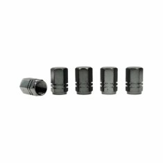 Ornamente capacele valve Hexagonal din aluminiu 5buc - Gunmetal Garage AutoRide foto