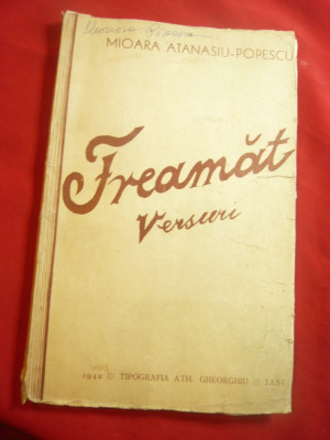 Mioara Atanasiu Popescu - Freamat- Versuri -Prima Ed. 1942 (lipsa penultima fila foto