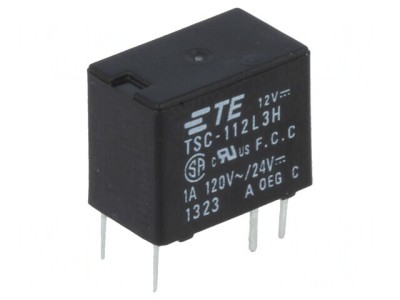 Releu electromagnetic SPDT 12VDC 1A foto