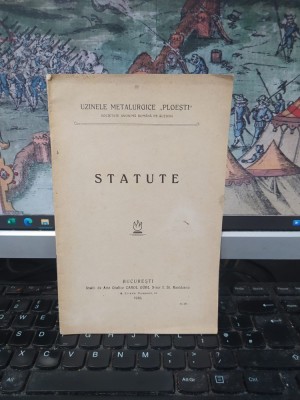 Uzinele Metalurgice Ploești Ploiești, Societate anonimă pe acțiuni, Statute, București 1910, 054 foto