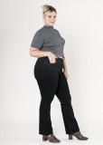 Cumpara ieftin Blugi dama regular fit marimi mari Nina Carter negru P612-8 M10