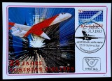 Plic FDC &bdquo;25 Jahre Austrian Airlines&rdquo;, Ersttag &ndash; 1983 &ndash;A45