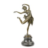 Dansatoare - statueta din bronz pe soclu din marmura BX-29, Nuduri