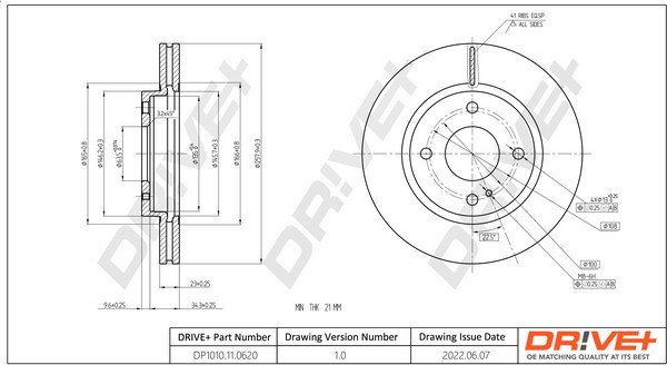 Dr!ve+ DP1010.11.0620 Disc frana