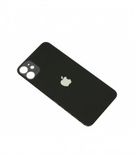 Capac Baterie Apple iPhone 11 Negru, cu gaura pentru camera mare foto