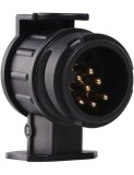 Adaptor priza pentru remorca auto, plastic, negru, 13/7 pini, CarFace