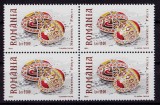 Cumpara ieftin RO 1999 ,LP 1479 ,&quot;Sfintele pasti - oua incondeiate&quot; , bloc de 4 , MNH
