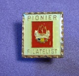 Insigna pionier - PIONIER FILATELIST