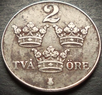 Moneda istorica 2 ORE - SUEDIA, anul 1949 * cod 4744 foto