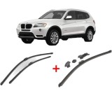 Cumpara ieftin Set 3 stergatoare BMW Seria X3 (F25) 2010 - 2017, pentru parbriz si luneta, Valeo HydroConnect