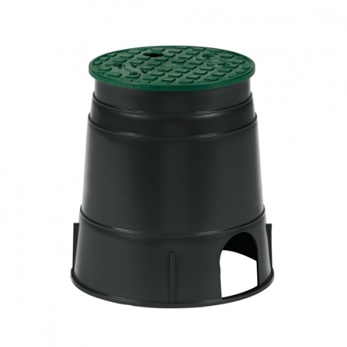 Cutie din plastic rotunda, pentru irigare, Nr-6404, &Oslash; 240 x 260 mm