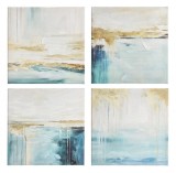 Cumpara ieftin Set 4 tablouri canvas 4 x 30x30 cm