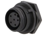 Conector Circular Mamă 6PIN IP68 125V