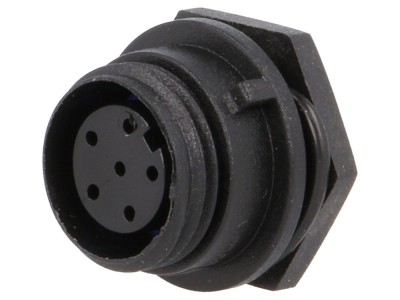 Conector Circular Mamă 6PIN IP68 125V foto