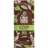 Ciocolata Vegana cu 58% Cacao Bautura de Orez si Alune Eco 70 grame Lovechock