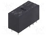 Releu electromagnetic, DPDT, 6V DC, 8A, seria HF115F, HONGFA RELAY - HF115F/006-2Z4B