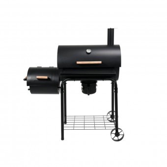 Gratar gradina cu grill pe carbune si afumatoare Lund XXL, suprafata gratar 64x37cm foto